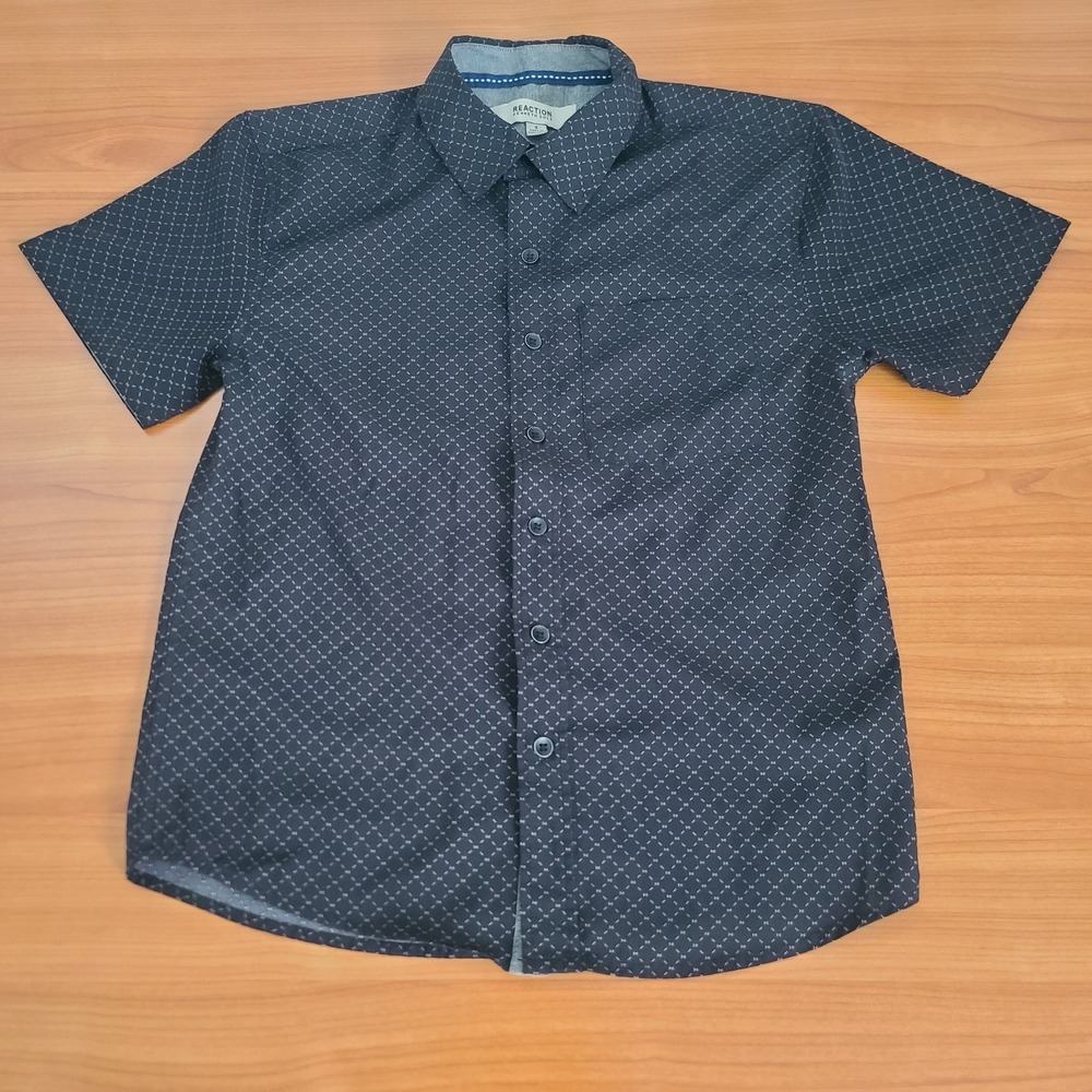 Kenneth Cole Boys Short Sleeve Casual Button-Up‎ Shirt Size 8
